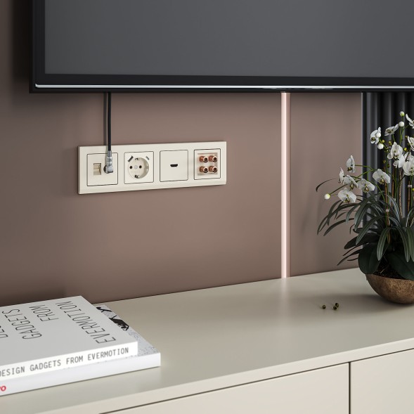 Акустическая розетка (слоновая кость) Werkel W1185003