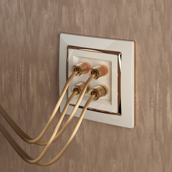 Акустическая розетка (слоновая кость) Werkel W1185003