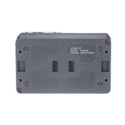 ATN544070 Atlasdesign Profi54 О/У БЛОК: РОЗTЕТКА з/к со шторками 16А 250B, ВЫКЛЮЧАТЕЛЬ 1-клав.10А, АНТРАЦИТ Schneider Electric