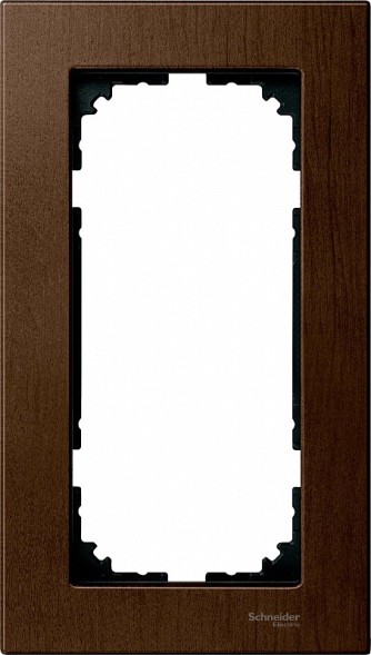 Рамка Merten M-Elegance Орех 2 поста MTN4058-3473