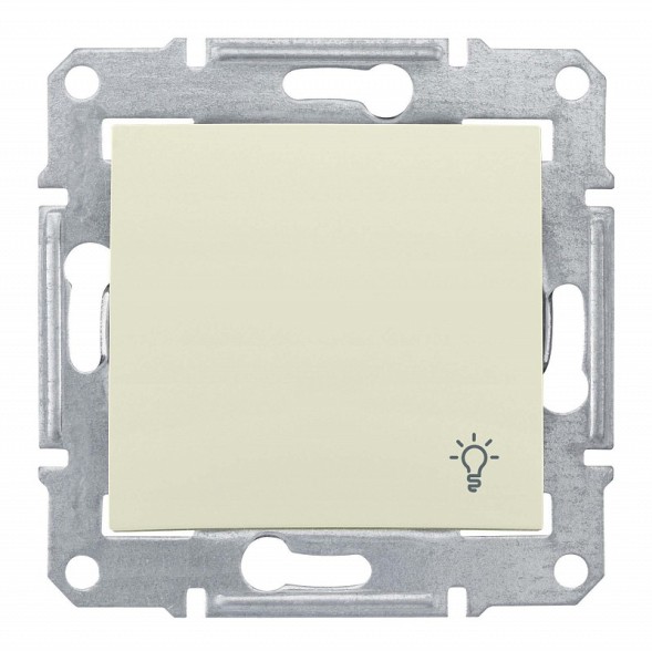 Кнопка Schneider Electric Sedna бежевый &quot;свет&quot; IP44 SDN0900347