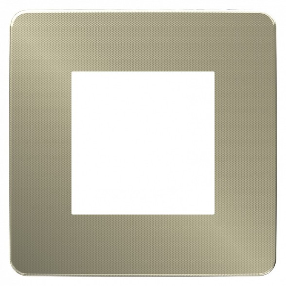 Рамка Schneider Electric Unica Studio Metal Бронза / Бежевый 1 пост NU280251