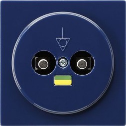 Розетка выравнивания потенциалов Gira S-color Синий двухместная 040546