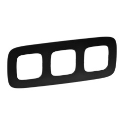 Рамка Legrand Valena Allure Черный матовый 3 поста 754403