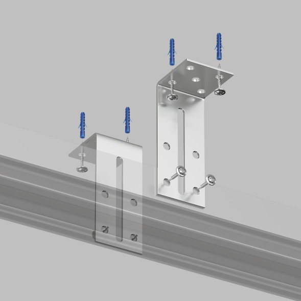 Уголок регулируемый для закладных профилей Denkirs TR3045-AL
