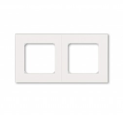 Рамка ABB Levit Жемчуг / Ледяной 2 поста 2CHH015020A6068 3901H-A05020 68W