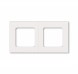 Рамка ABB Levit Жемчуг / Ледяной 2 поста 2CHH015020A6068 3901H-A05020 68W
