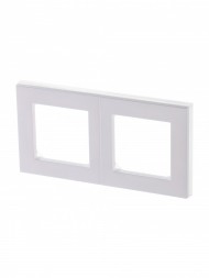 Рамка ABB Levit Жемчуг / Ледяной 2 поста 2CHH015020A6068 3901H-A05020 68W