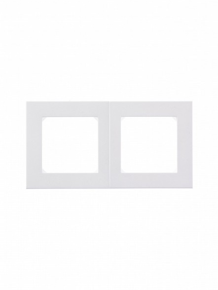 Рамка ABB Levit Жемчуг / Ледяной 2 поста 2CHH015020A6068 3901H-A05020 68W