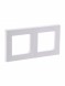 Рамка ABB Levit Жемчуг / Ледяной 2 поста 2CHH015020A6068 3901H-A05020 68W