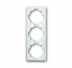 Рамка ABB Impuls Белый бархат 3 поста 2CKA001754A4433 1723-774