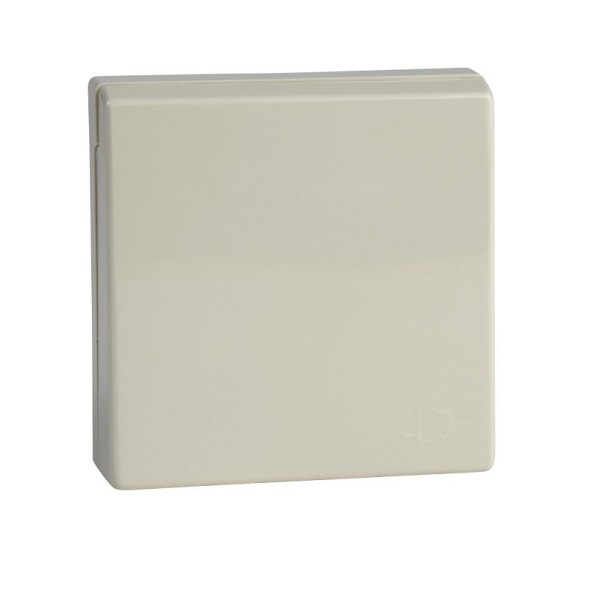 Центральная плата Merten M-серия бежевый с крышкой для механизма розетки SCHUKO MTN2340-0344