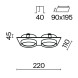 Встраиваемый светильник Technical DL086-02-GX53-SQ-B