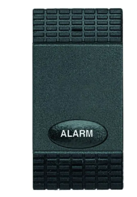 Клавиша Bticino Living Light Антрацит с подсвечиваемым символом &quot;Тревога&quot; для выключателей/девиаторов/промежуточных переключателей 1 модуль L4921L