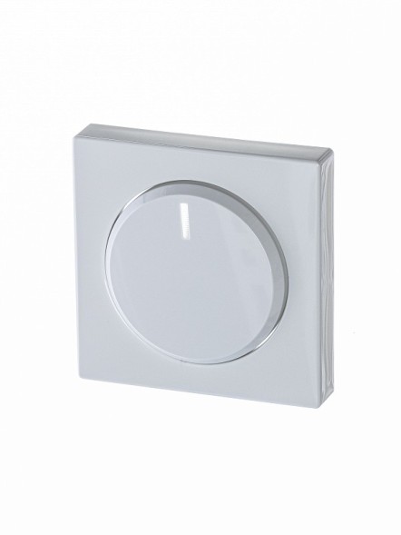 Плата центральная (накладка) ABB Future davos/альпийский белый с ручкой и лампой для поворотного светорегулятора 2CKA006599A3009 6540-84-102-500