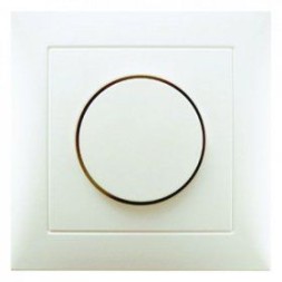 Поворотный диммер Berker B.7 белый, с блеском с накладкой и регулирующей кнопкой 28198982