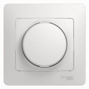 Светорегулятор (диммер) поворотный, 300Вт, в сборе Schneider Electric Glossa Белый GSL000134