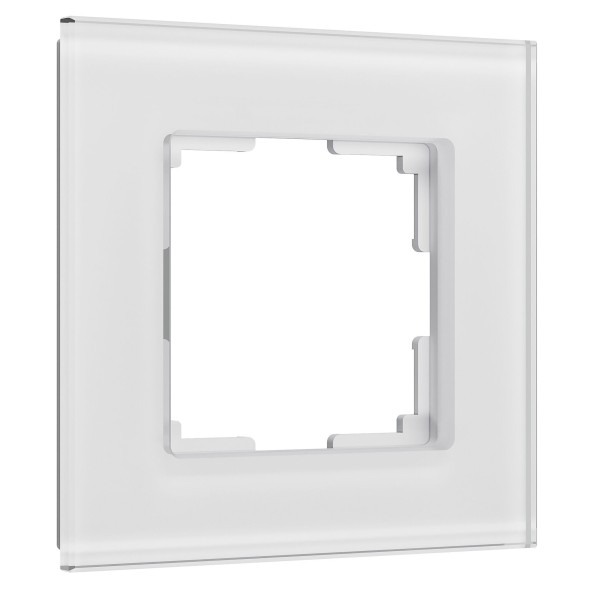 Рамка из стекла на 1 пост Senso белый soft-touch W0013101