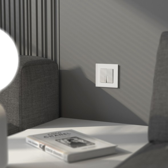 Рамка из стекла на 1 пост Senso белый soft-touch Werkel W0013101