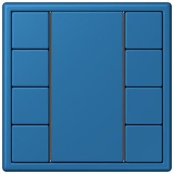 Кнопочный модуль КNX Jung Les Couleurs® Le Corbusier bleu ceruleen 31 F 50 с четырьмя парами кнопок LC504TSA32030