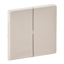 Лицевая панель Legrand Valena Life Слоновая кость для двухклавишного выключателя 755021