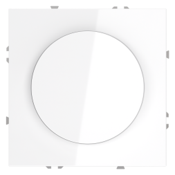 Светорегулятор встраиваемый VOLTUM S70 поворотно-нажимной 600 Вт, (белый глянцевый)