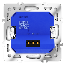 Светорегулятор встраиваемый VOLTUM S70 поворотно-нажимной 600 Вт, (белый глянцевый)
