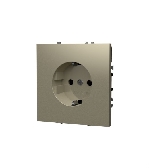 Розетка встраиваемая VOLTUM S70 с заземлением 16А, (кашемир)