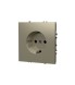 Розетка встраиваемая VOLTUM S70 с заземлением 16А, (кашемир)