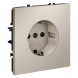 Розетка встраиваемая VOLTUM S70 с заземлением 16А, (кашемир)