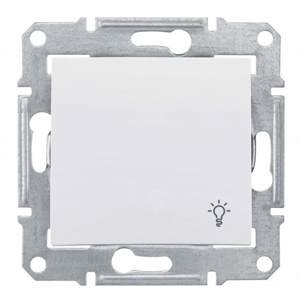 Кнопка Schneider Electric Sedna белая &quot;свет&quot; IP44 SDN0900321