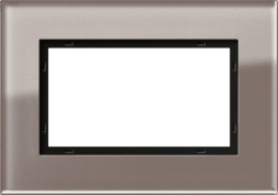 Рамка Gira Esprit Дымчатое стекло полтора поста 1001122