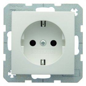 Штепсельная розетка Berker R.1 полярная белизна, матовый SCHUKO 41431909