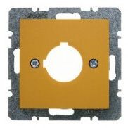 Центральная панель Berker R.1 желтый, матовый для сигнального и контрольного устройства диаметром 22,5 мм 10621907