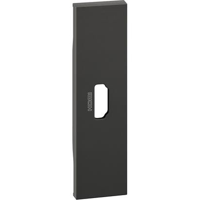 Накладка разъема HDMI Bticino Living Now черная 1 модуль KG14