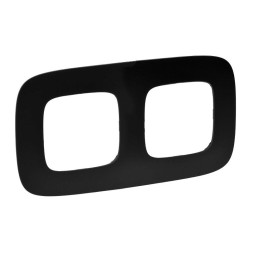 Рамка Legrand Valena Allure Черный матовый 2 поста 754402