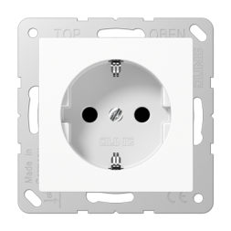 Розетка Jung AS 500 белая антибактериальный с/з винт зажим ABA521WW