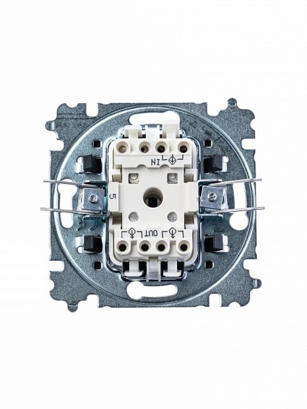 Выключатель ABB Levit жемчуг / ледяной двухклавишный 2CHH590545A6068 3559H-A05445 68W