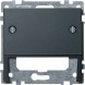 Центральная плата Merten M-серия антрацит для вставок наклонная MTN464614