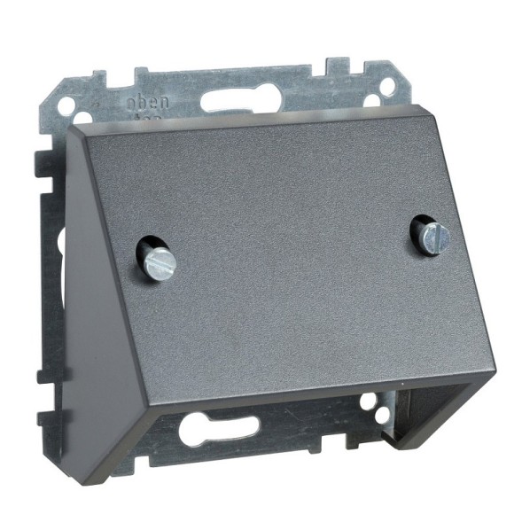 Центральная плата Merten M-серия антрацит для вставок наклонная MTN464614