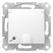 Розетка Schneider Electric Sedna белый с\з с\ш с крышкой SDN3100121