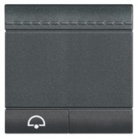 Клавиша Bticino Living Light Антрацит Звонок, 2 модуля L4915M2DN