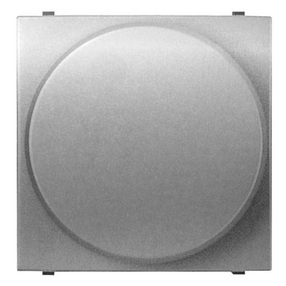Светорегулятор поворотный ABB Zenit серебристый (Led) 10-250 Вт 2 модуля (N2260.3 PL) 2CLA226030N1301