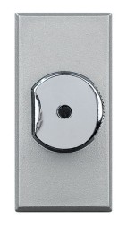 Диммер Bticino Axolute Алюминий для активной нагрузки 500Вт 230V a.c., с выключателем HC4402