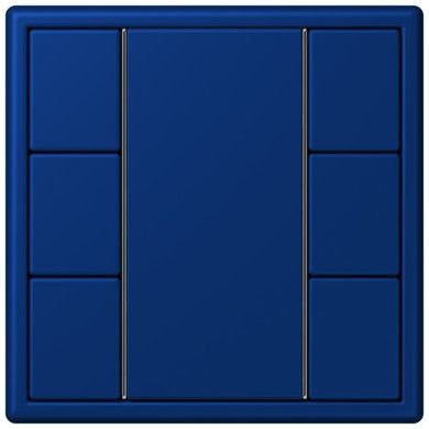 Кнопочный модуль КNX Jung Les Couleurs® Le Corbusier bleu outremer fonce F 50 с тремя парами кнопок LC503TSA4320T