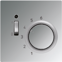 Термостат комнатный Jung LS серия Блестящий хром 10(4)А TRGCR231