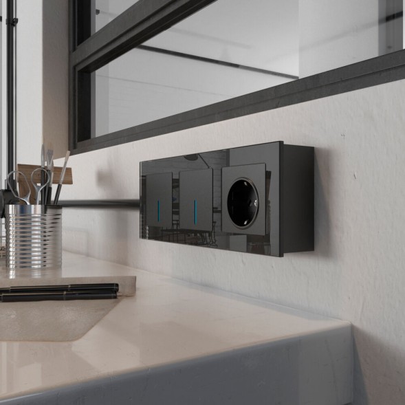 Коробка для накладного монтажа черный Werkel W8000008