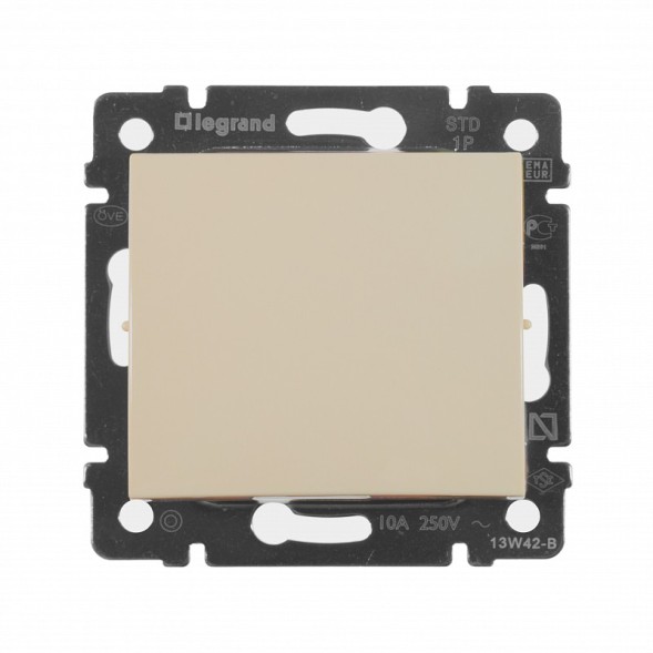 Выключатель кнопочный Legrand Valena 1-клавишный 774311