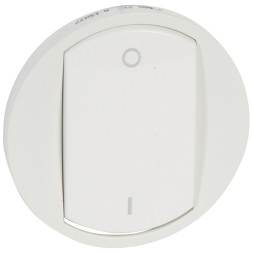 Лицевая панель Legrand Celiane белая для выключателя 068001