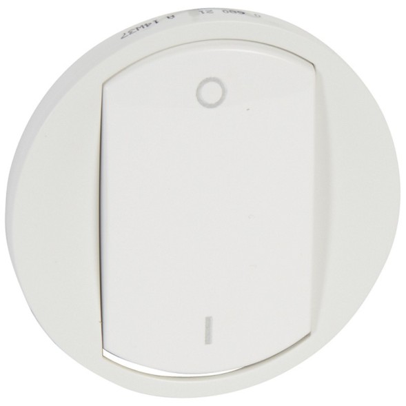 Лицевая панель Legrand Celiane белая для выключателя 068001